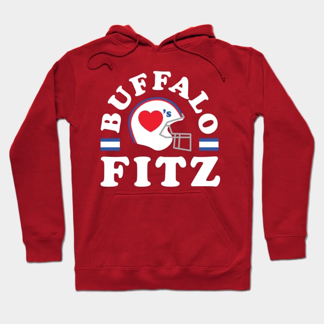 Buffalo Loves Fitz Football Fitzpatrick Hoodie by PodDesignShop